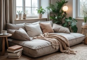 Read more about the article Sådan skaber du den perfekte hyggekrog med en loungeseng til din stue